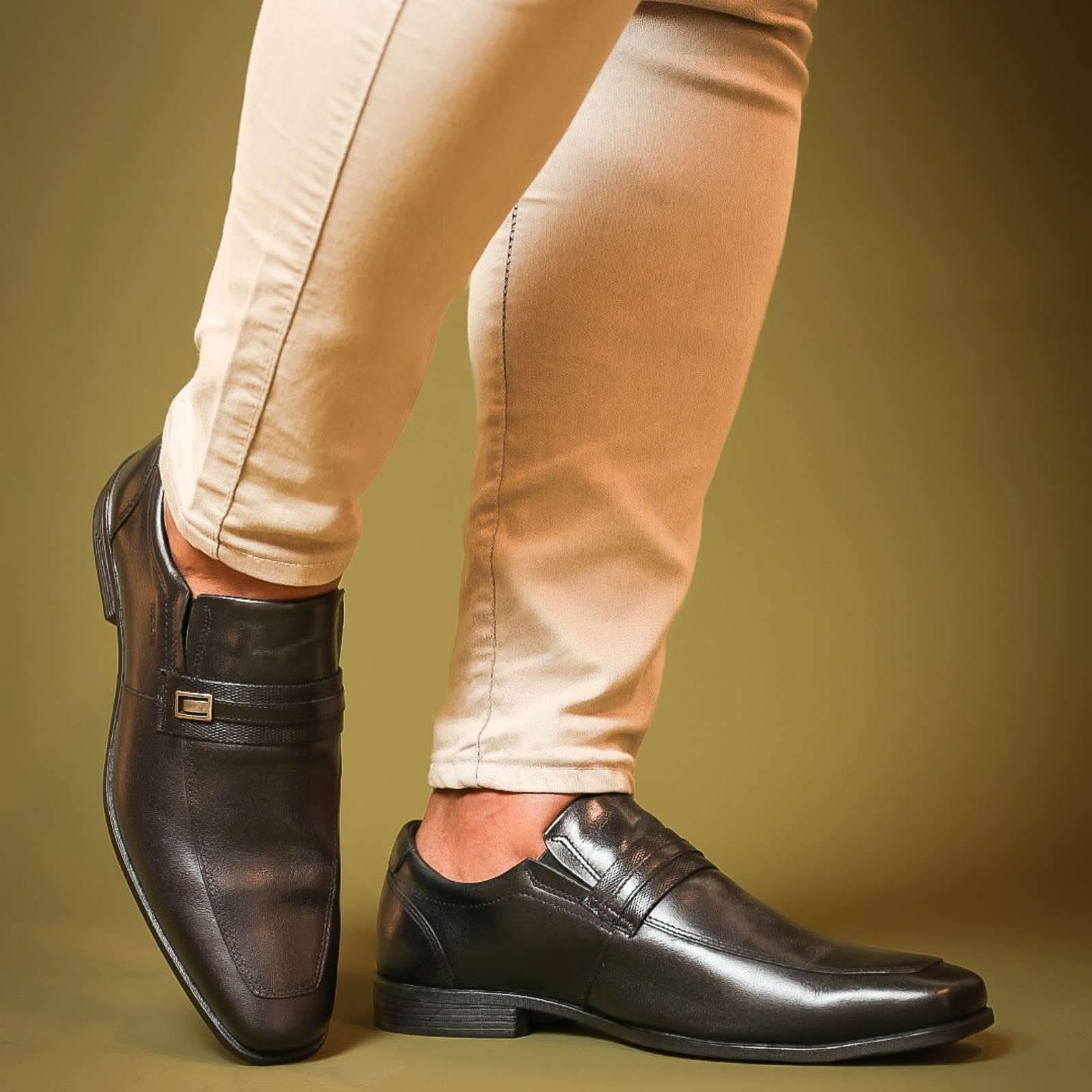 SAPATO MASCULINO SOCIAL COURO LEGITIMO CARLOS - Banana Calçados - Sapato social masculino
